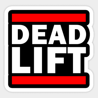 Deadlift Gym Parody Shirt - (For Dark Shirts) Sticker